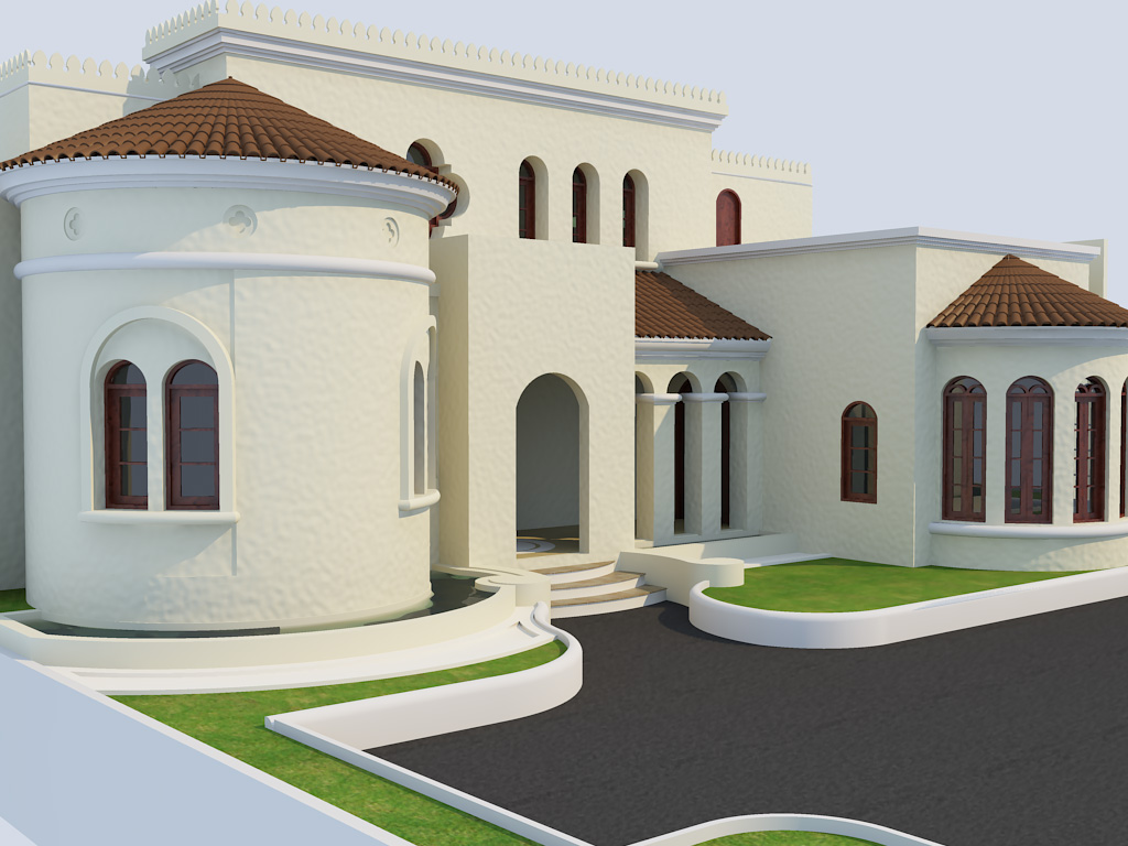 Desain Rumah  Mediterania Spanyol  Moor vano architect