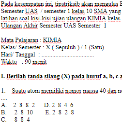 Soal-Ulangan-Ujian-UAS-KIMIA-kelas-10-X-SMA-Semester-1