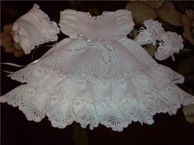 Vestidos de Crochê para bebês