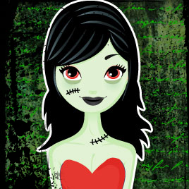 Zombie Girl Blogger Template