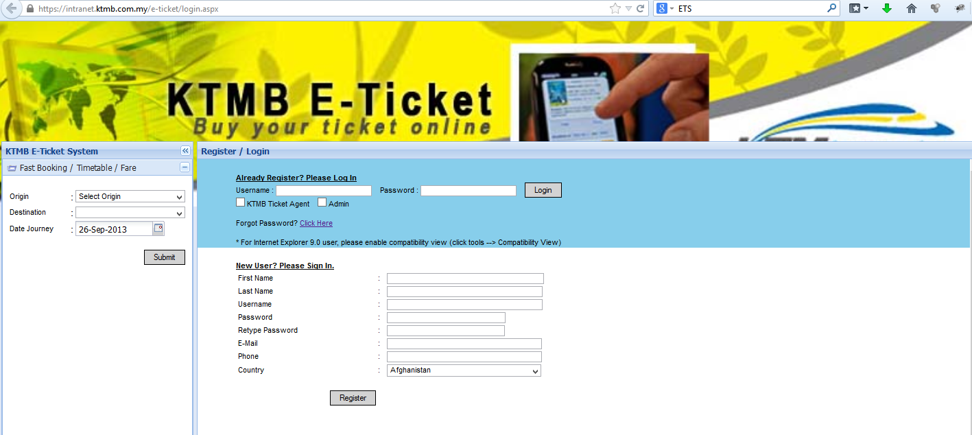 Buasir Otak: KTMB - Sistem e-ticketing yang SANGAT CEMERLANG