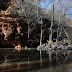 Winter water clears the weir