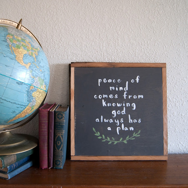 Averie Lane Boutique - Peace of Mind Sign - reclaimed wood, globe, vintage books