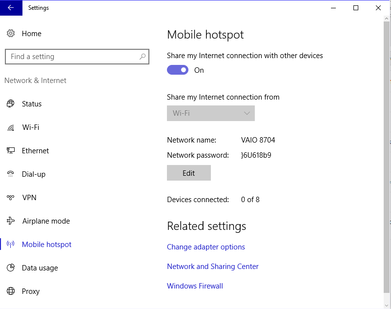 How to share an internet connection ( Step 4)