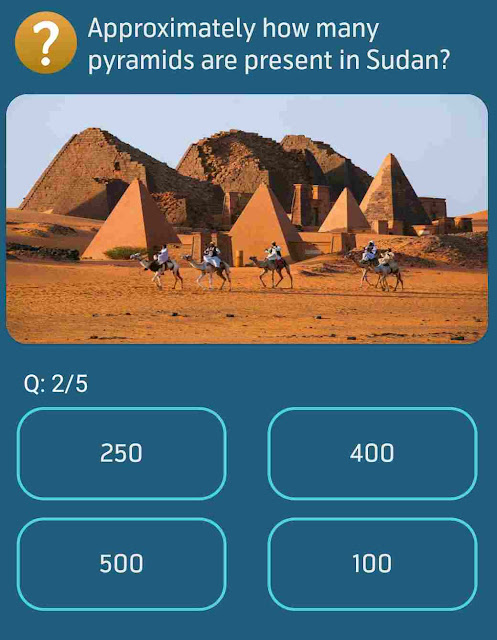 Approximately how many pyramids are present in Sudan?