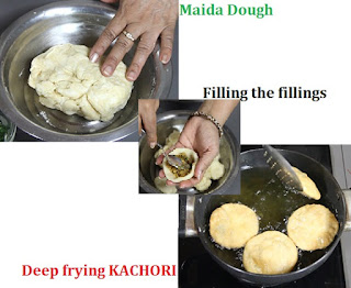 frying kachori