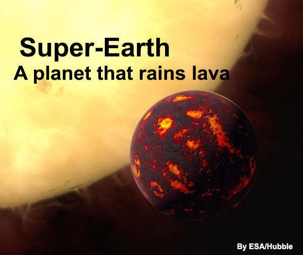 Super-Earth is a planet that rains lava