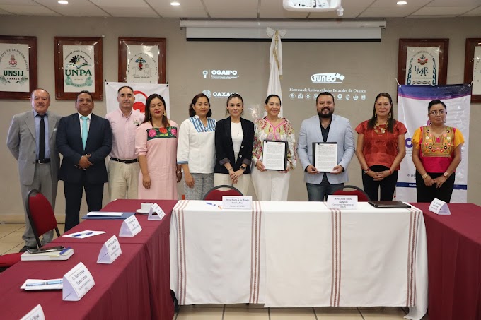 Firman acuerdo de transparencia OGAIPO y Universidades Públicas de Oaxaca