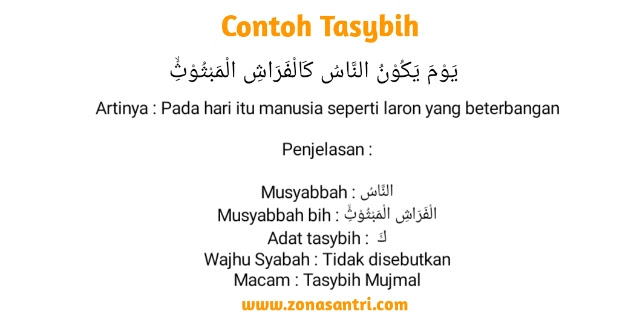 contoh tasybih dalam alquran dan penjelasannya