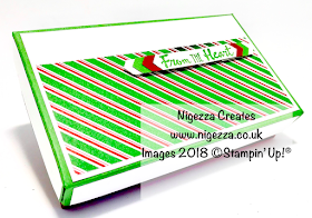 Craft Fair Gift Box for Narrow Note Cards Using Dashing Along DSP Nigezza Creates