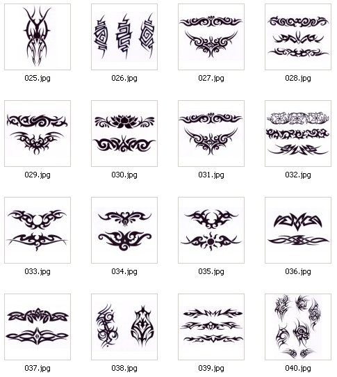 Free Tribal Tattoo Design Sample Popular