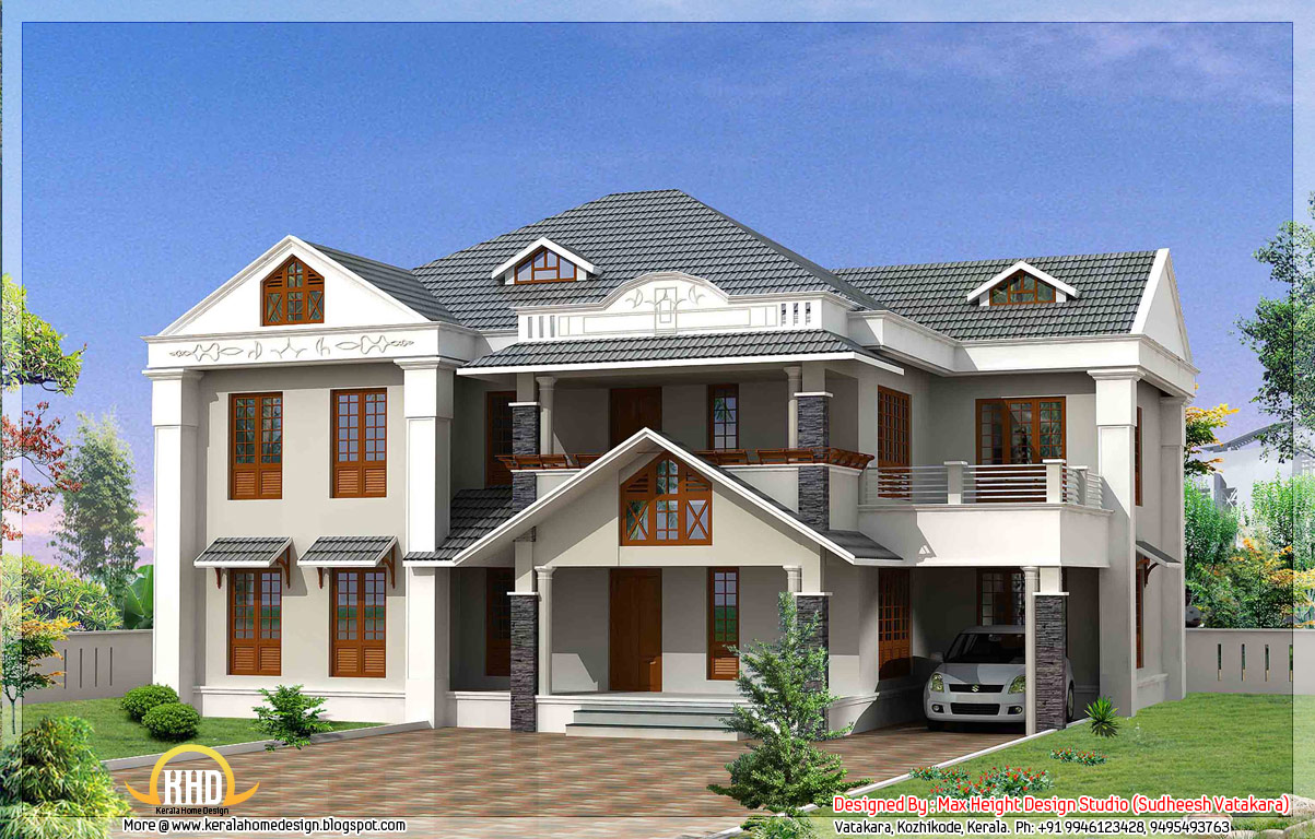 7 beautiful Kerala style house  elevations  Indian  House  Plans 