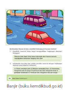 Kunci Jawaban Tematik: Tema 6 Kelas 5 Hal 40-46 Pengaruh Negatif Interaksi Manusia Dengan Lingkungan