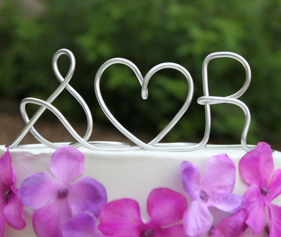 Wire Wedding Cake Topper