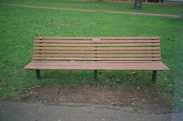 London bench Primrose Hill Camden