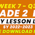 WEEK 7 GRADE 2 DAILY LESSON LOG Q3