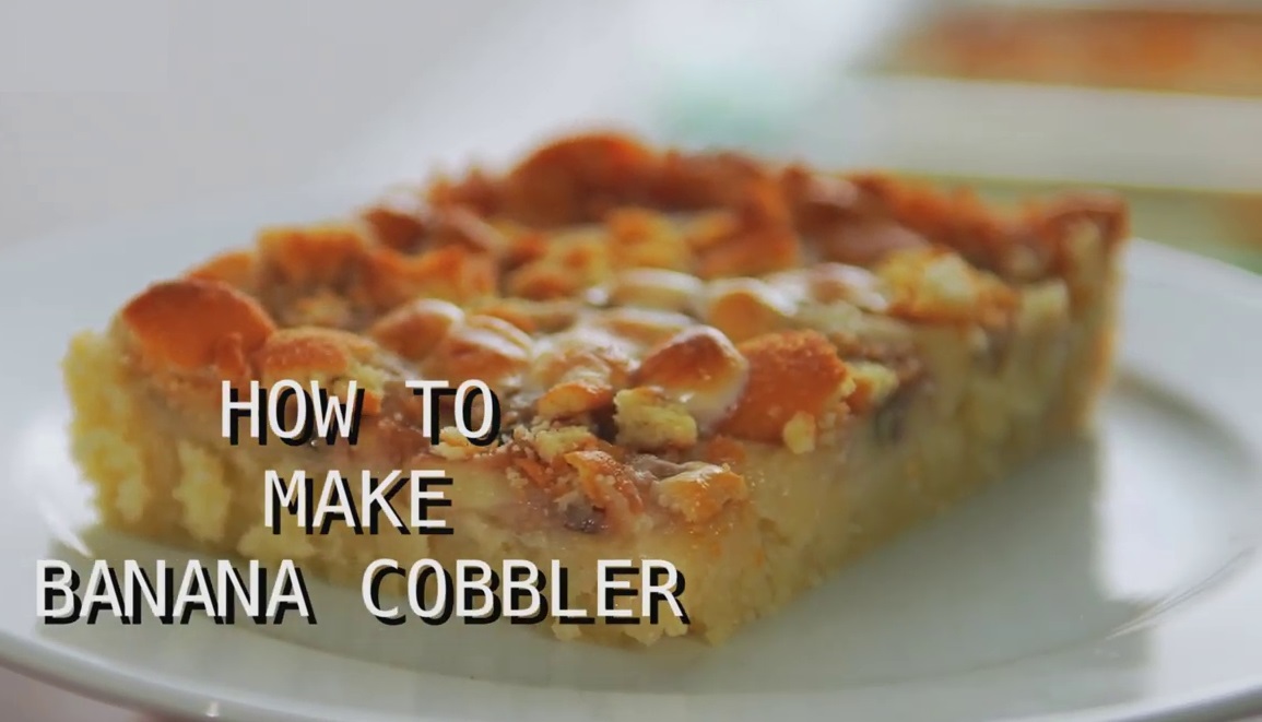 how make banana cobbler sweety