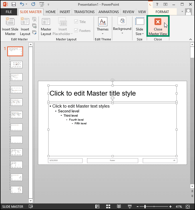 9-PowerPoint-Slide-Master-Close-Master-View