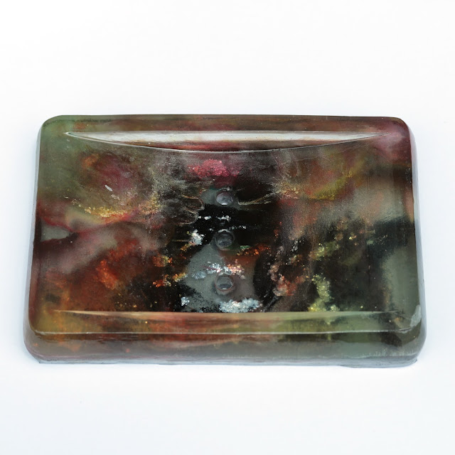 The Soapy Chef Handmade Resin Soap Dish and Soap Sample