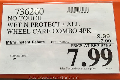 Deal for the No Touch Wet 'n Protect / All Wheel Care Combo at Costco