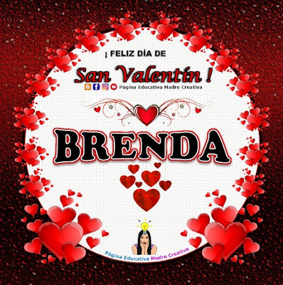 Feliz Día de San Valentín - Nombre Brenda