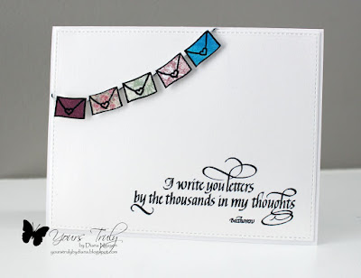 Diana Nguyen, Quietfire Design, letters, I write you letters, card, Beethoven, Pandemonium, envelopes