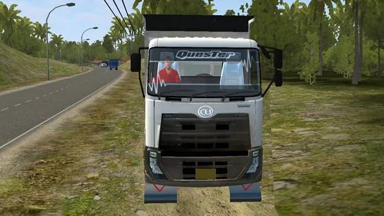 mod ud quester dump truck bussid