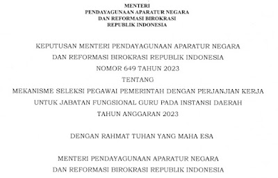 Kamu wajib tahu !, Kebijakan Pemerintah tentang Mekanisme Seleksi PPPK 2023, Lihat Sekarang !