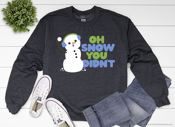 Free "Snow You Didn't" SVG Cut File