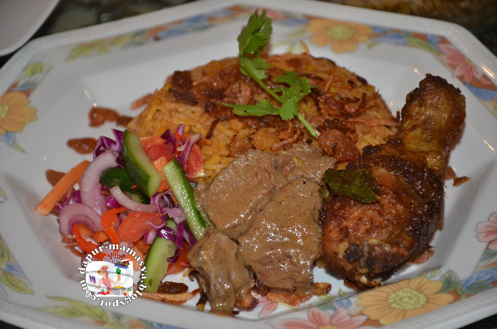 Dapur Mamasya: Nasi Beriani Massala & Gulai Daging Unta