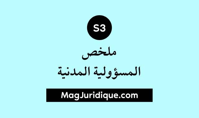 تحميل ملخص المسؤولية المدنية s3 pdf