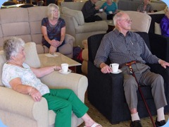 Some Fairview Village residents enjoying the music and festivities.