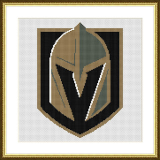 Vegas Golden Knights logo cross stitch pattern - Tango Stitch