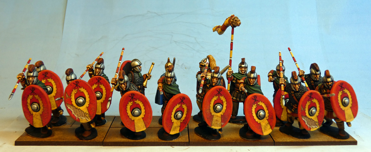 High Quality Painted 28mm Footsore Miniatures Late Roman Legionaries and Cataphr P1020794