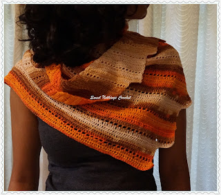 free crochet irregular scarf pattern