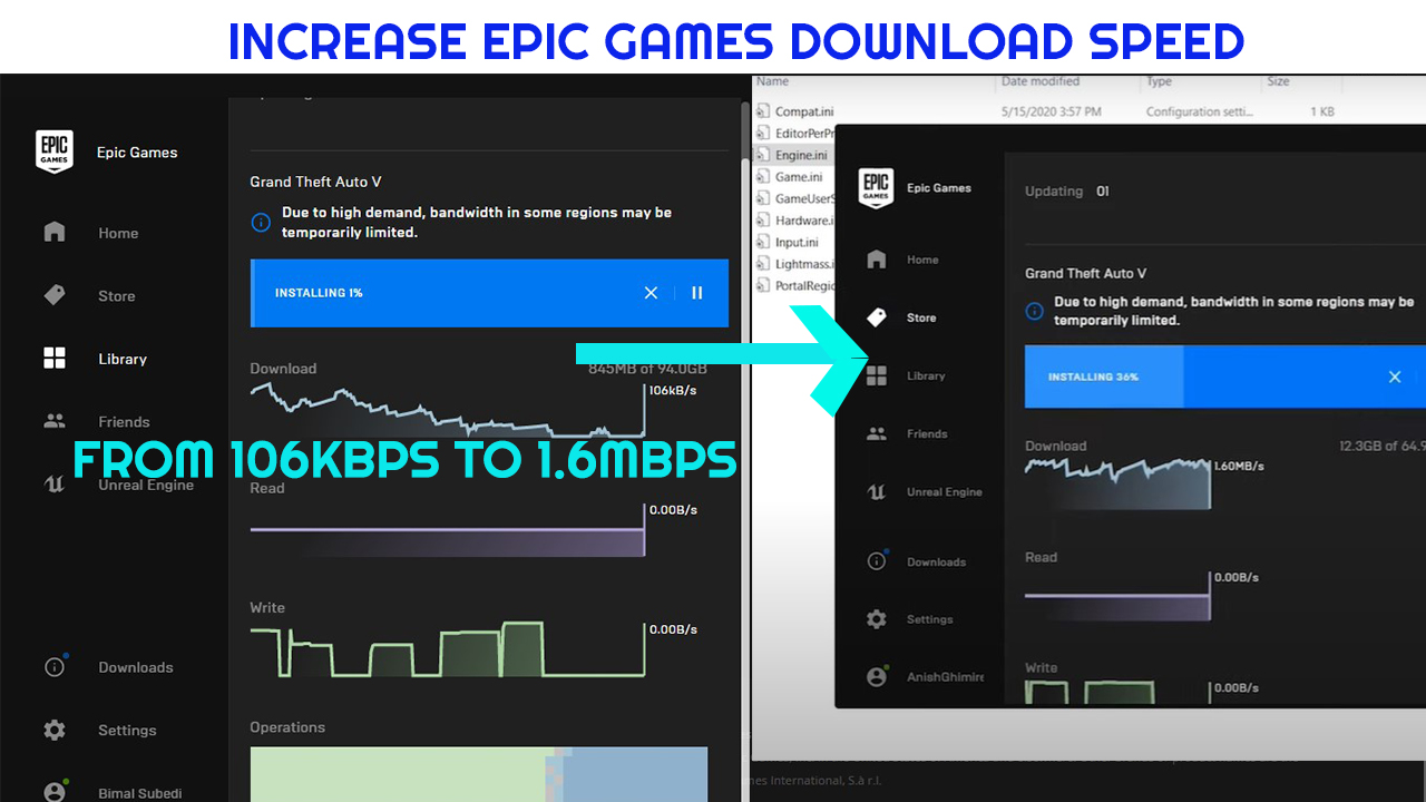 Increase Download Speed In Epic Games Launcher 100 Working