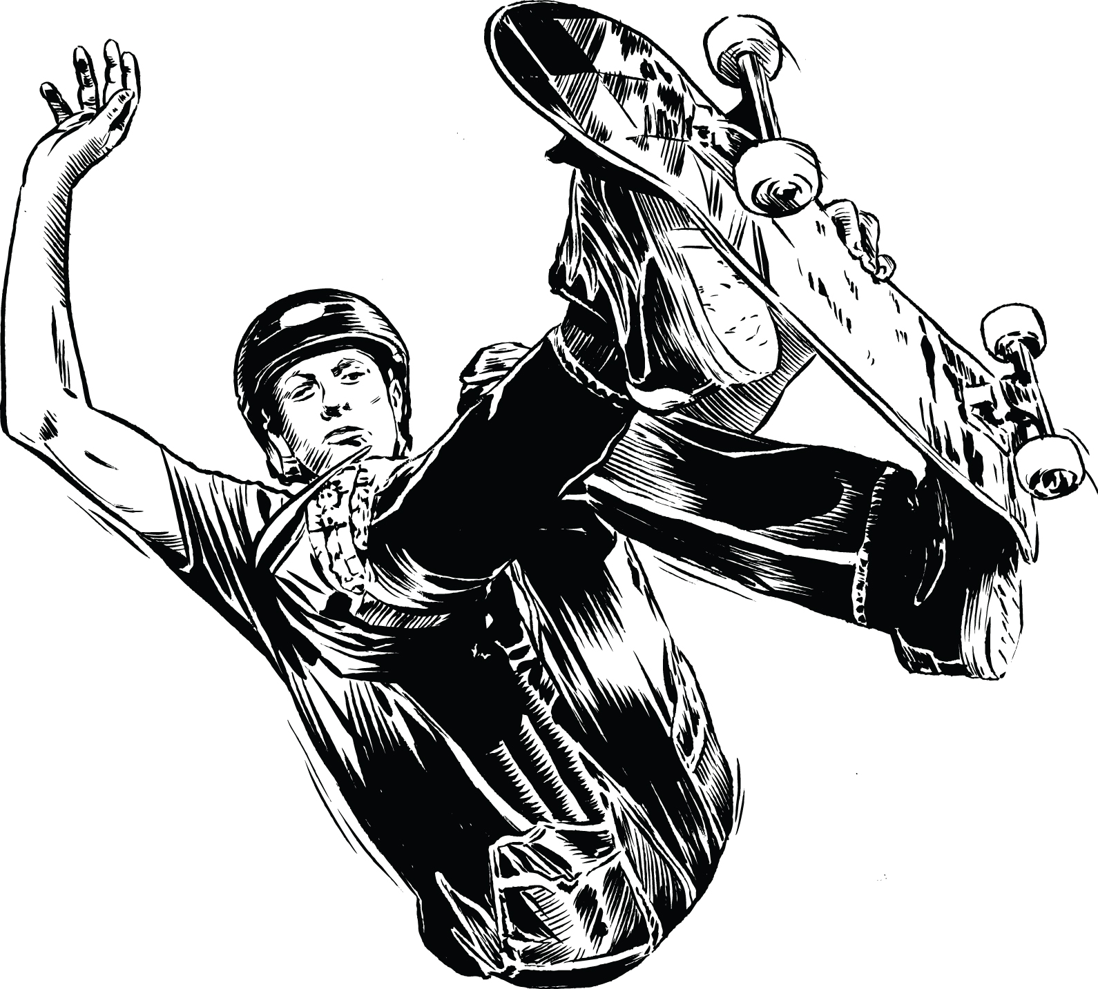 Skateboard Coloring Pages Tony Hawk