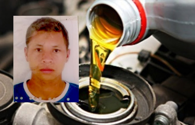 Jovem morre após beber óleo de motor