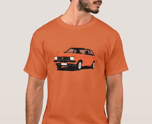 Orange Opel Kadett C Coupé t-shirts