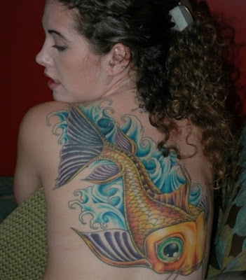 Back Piece Japanese Koi Fish Tattoos Picture 2