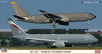 Hasegawa 1/200 KC-767 'WORLD TANKER COMBO' (10808) Color Guide & Paint Conversion Chart