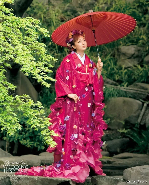 Colorful Japanese Wedding Kimonos