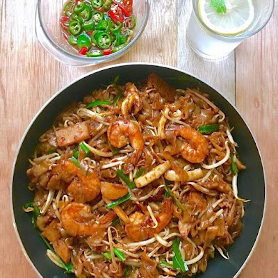 Resepi Kuey Teow Goreng Dengan Udang