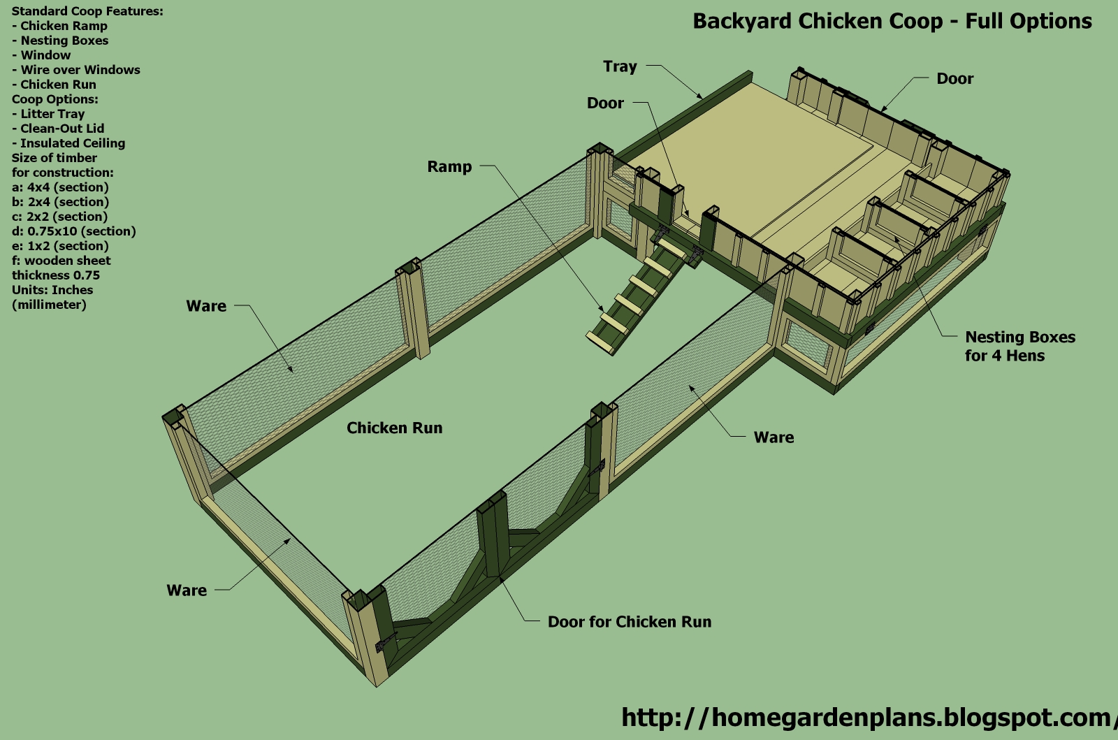 home garden plans: M200 - Chicken Coop Plans Construction - Chicken ...