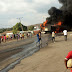 Breaking: Two Trailers Catch Fire, as Another Accident Occur Today in Akungba-Akoko. 