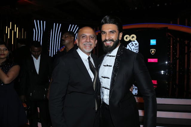 Alex Kuruvilla with Ranveer Singh at GQ Men of the Year Awards 2016 to celebrate GQ's 8th Anniversary