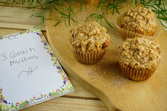 Three Grain Muffins