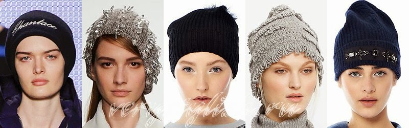 Fall Winter 2014 - 2015 Women's Knitted Hats Fashion Trends