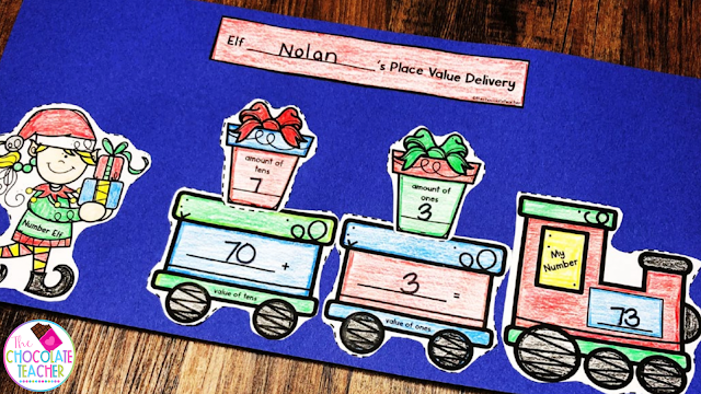 This place value train craft is a great addition to your December activities because it gives your students the opportunity to practice some math skills and get creative at the same time.