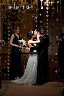 Neal and Darcie's wedding ceremony at the Sunset Club - Patricia Stimac, Seattle Wedding Officiant